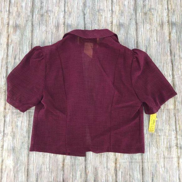 70s Deadstock Vintage The Strawberry Plant Grape Cropped Jacket - Picture 5 of 8